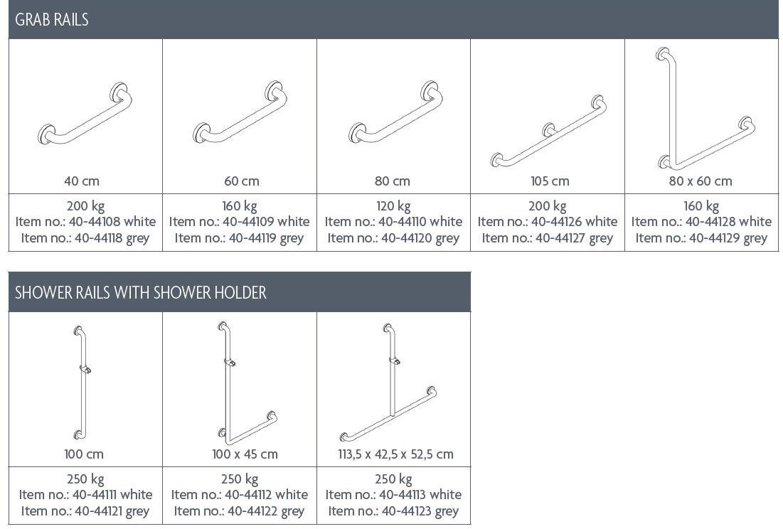 Ropox Поручень для душа из алюминия с порошковым покрытием sun-id-1444559 - Вид №3