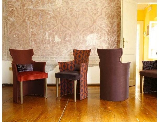 COLLI CASA Кресло с обивкой из ткани с подлокотниками Cortigiana sun-id-1414659 - Вид №1