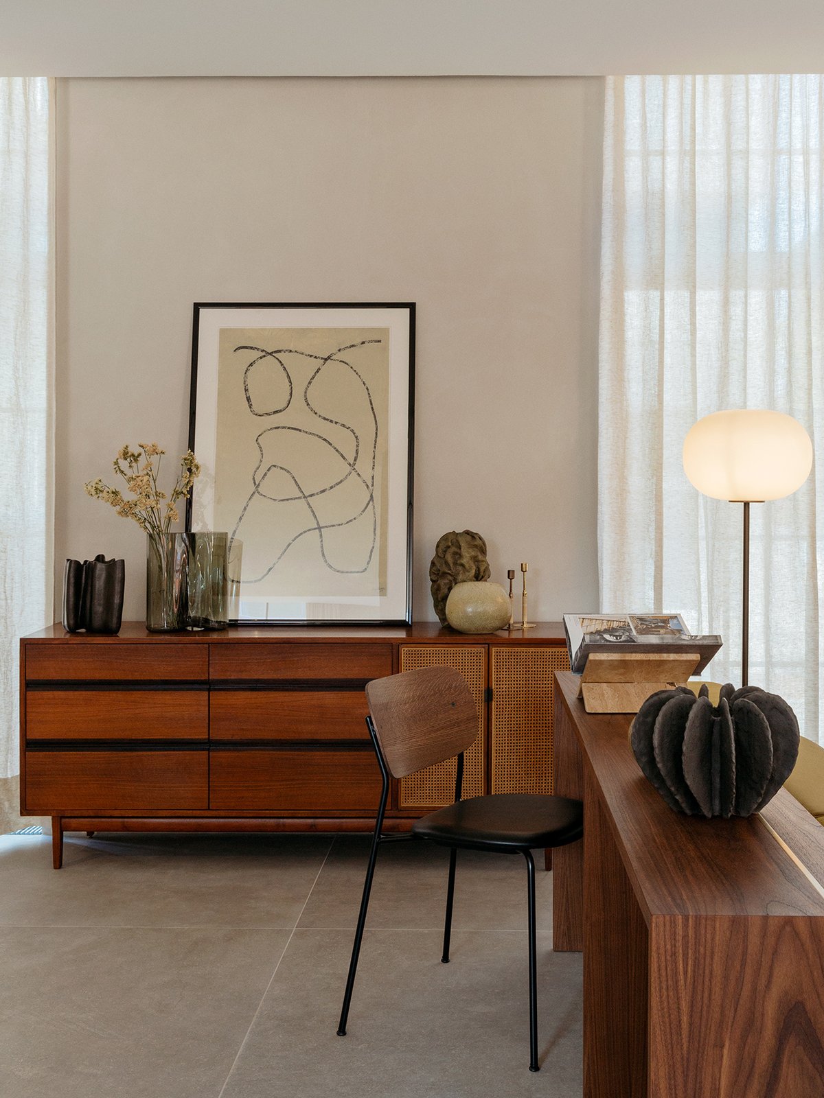 1840619 MENU Торшер JWDA Травертин | Матовая латунь  - Вид №5