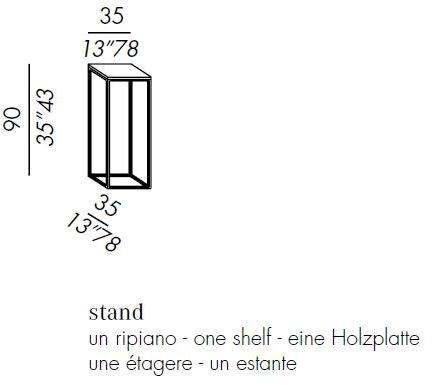 Meridiani Деревянный постамент Hardy sun-id-1411834 - Вид №1