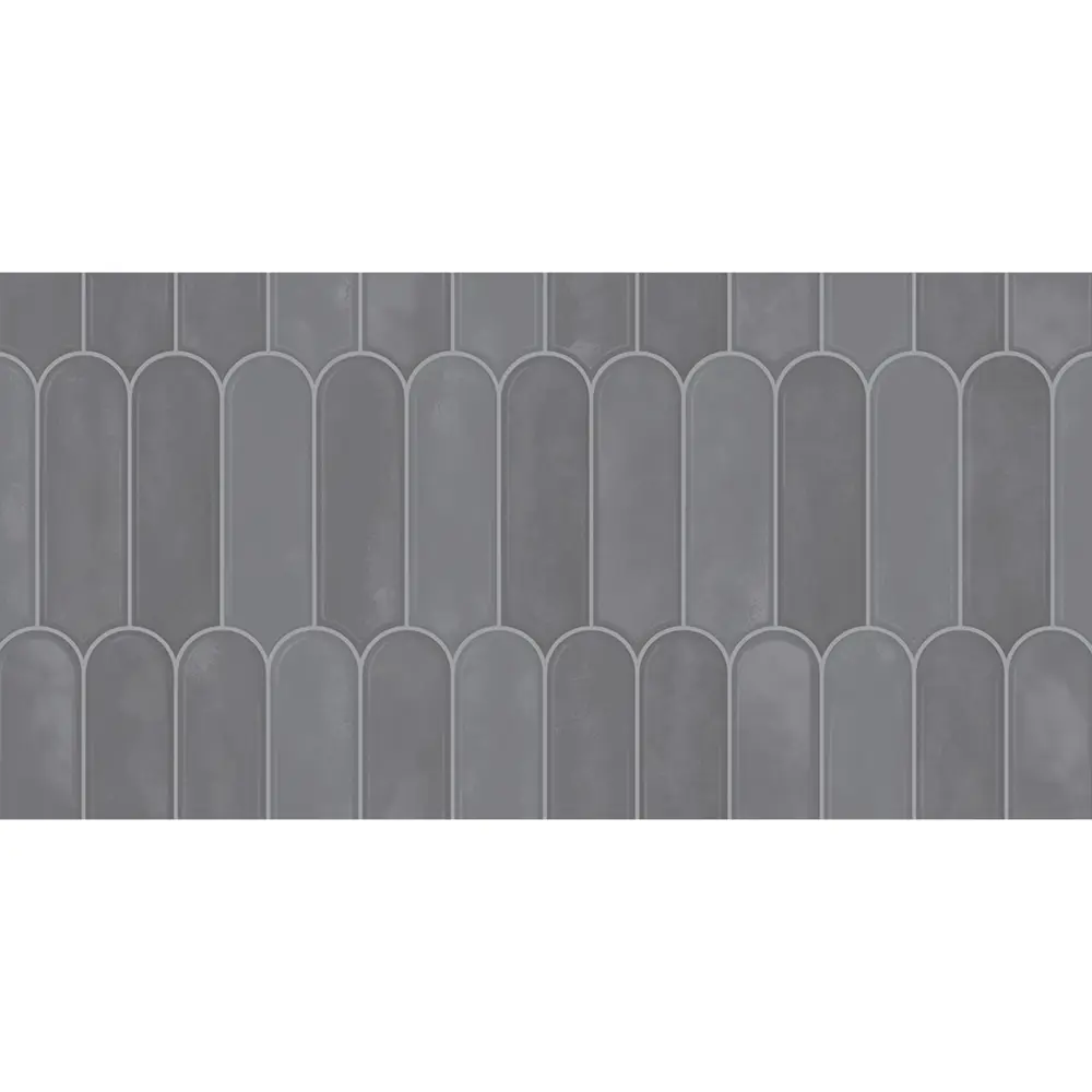 Настенная плитка Azori Salieri Grey 31.5x63 см 1.79 м² глянцевая цвет серый 89453955 STLM-2092768 - Вид №1
