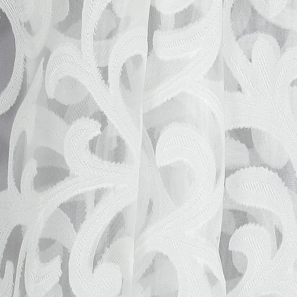 Тюль на ленте «Узор» 250x260 см вензель цвет белый ТОРГОВЫЙ ДОМ ТЕКСТИЛЬ STLM-2131847 - Вид №1