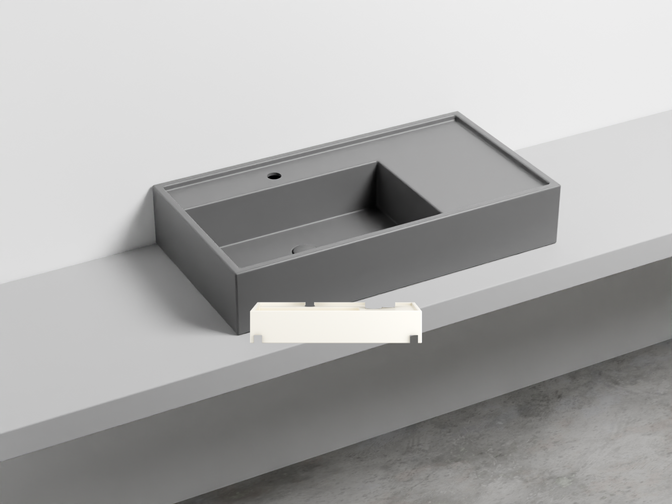 PNLA85-TL Керамическая раковина на одно отверстие 85 cielo Plinio Ceramica Cielo