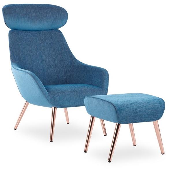 B&T Design Кресло из ткани с подголовником Lamy sun-id-1440749 - Вид №3