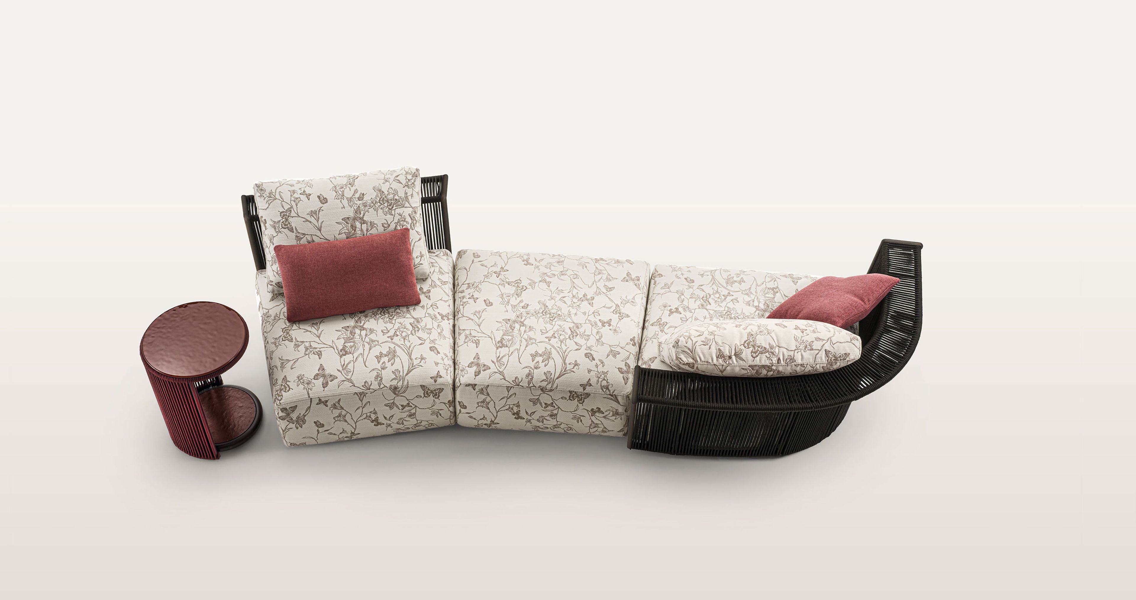 3-местный тканевый модульный садовый диван Longhi курорт ARCH-00015256 - Вид №3