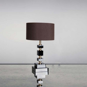 Основание БЕЗ АБАЖУРА Dettagli Lights BR1122 oro/nero Brick лампа настольная