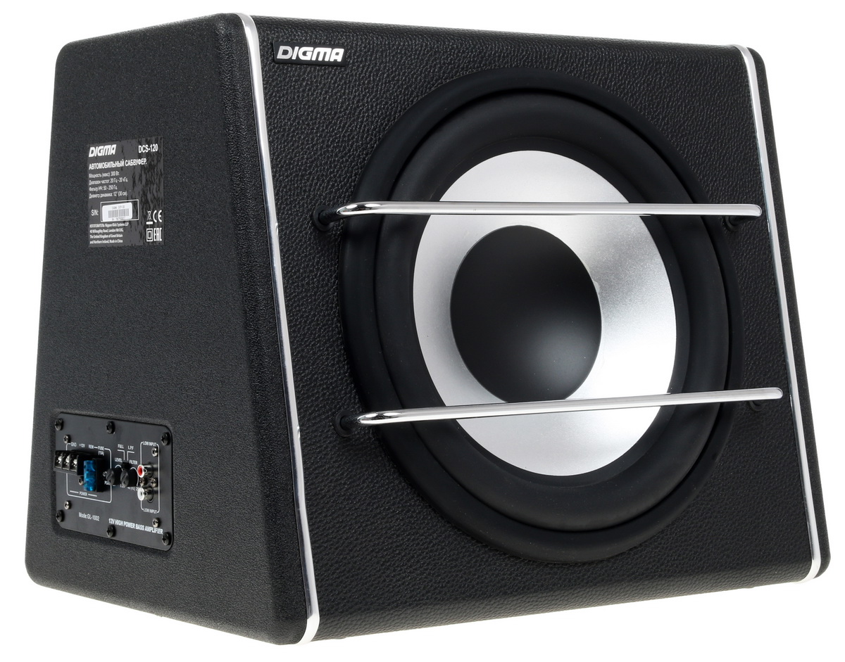 1162472 Автосабвуфер активный Digma DCS-120 STDN-0130447