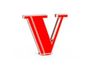 CIST119 Настольная лампа в детскую Буква V