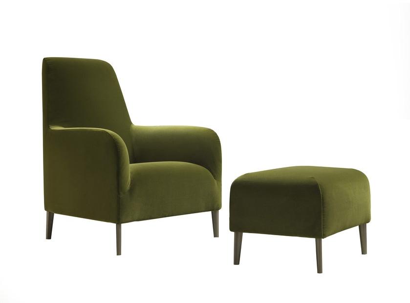 Verzelloni Кресло со съемным чехлом из ткани с высокой спинкой Divanitas sun-id-1424390 - Вид №1