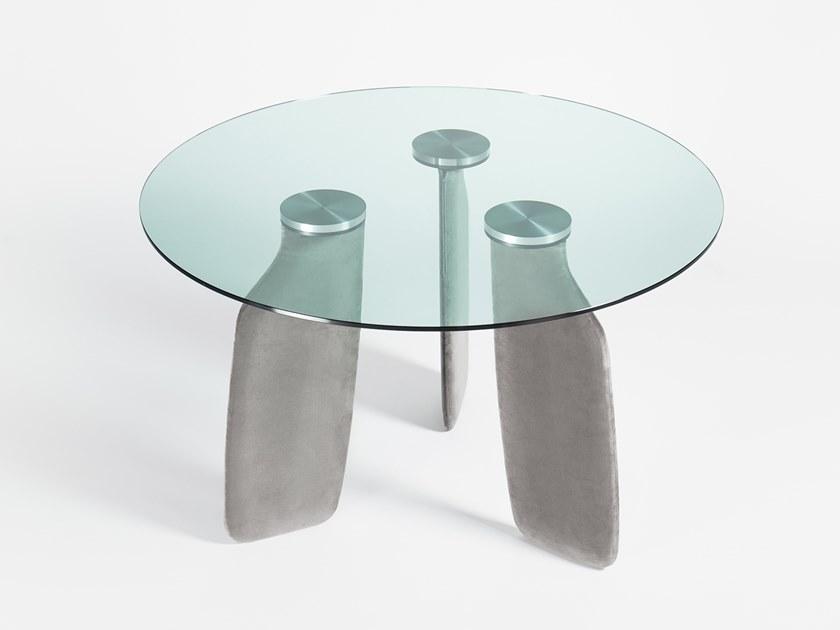 DANTE - Goods And Bads Круглый обеденный стол из стекла Bavaresk sun-id-1515526 - Вид №2