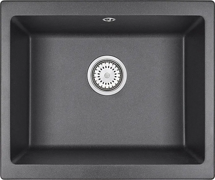 5551, ГРАФИТ (ЧЁРНО-СЕРЫЙ), кухонная мойка, кварц