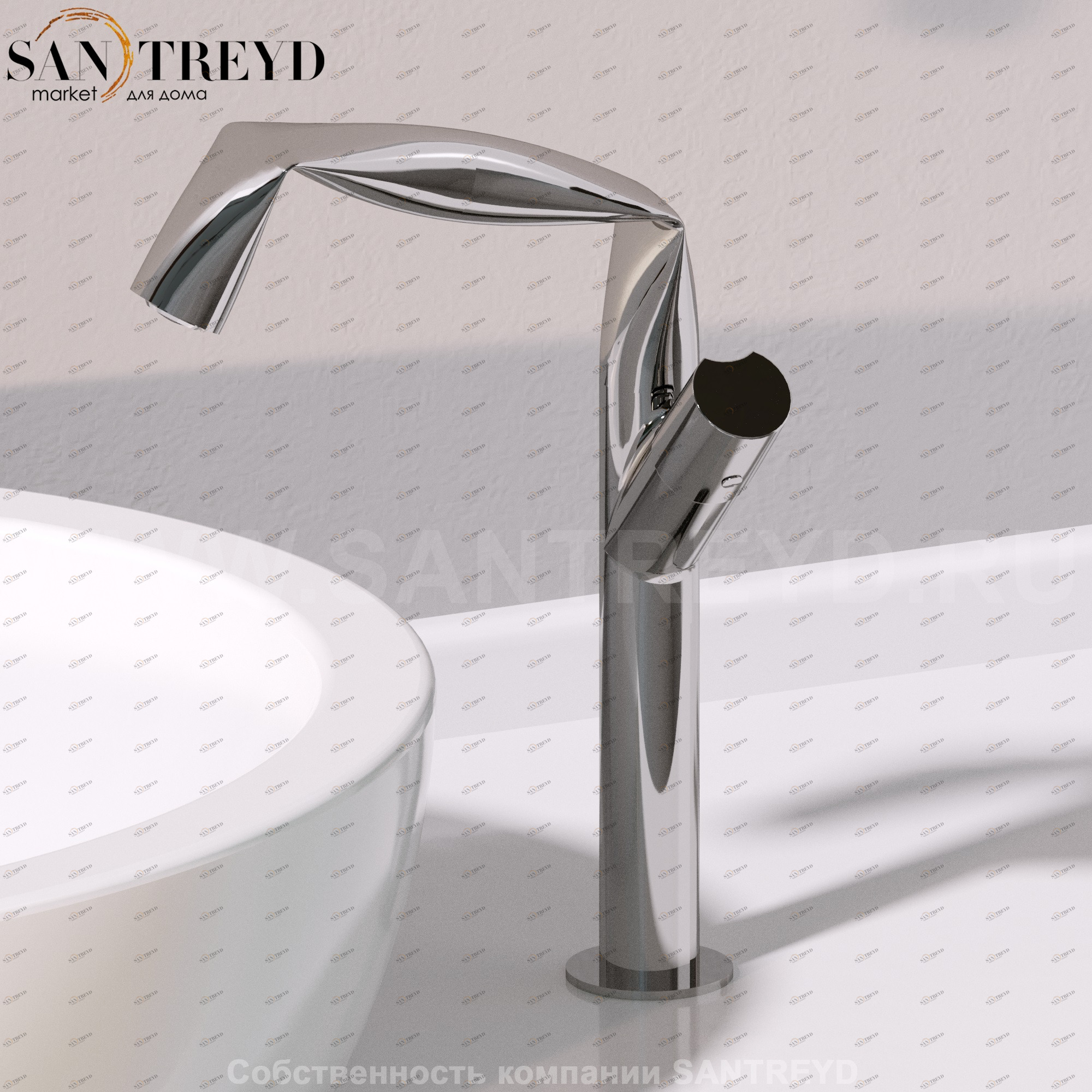 Flaminia FOLD Смеситель для раковины хромированный FL3055 Ceramica Flaminia