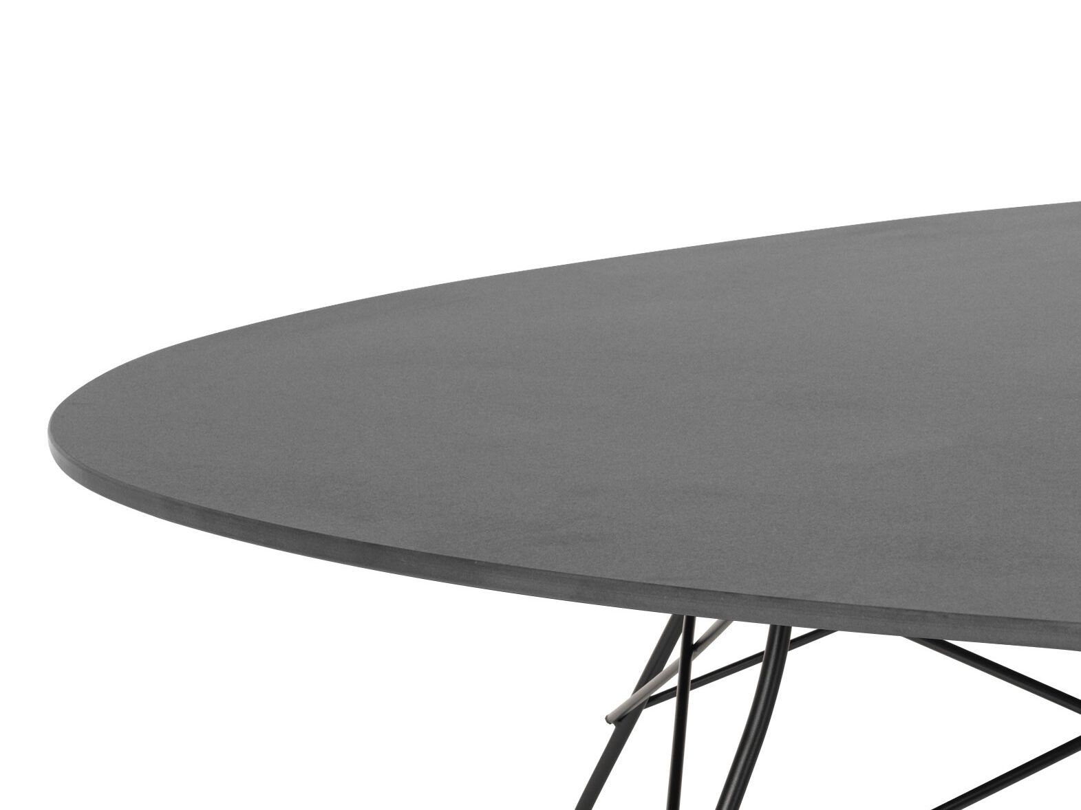 Круглый садовый стол со стальным основанием и столешницей из керамогранита Kartell GLOSSY ARCH-00030876 - Вид №21