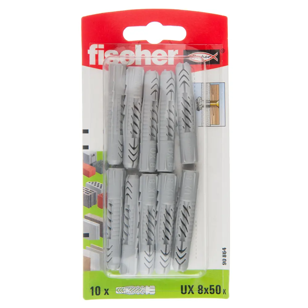 Дюбель универсальный Fischer UX без кромки 8x50 мм нейлон 10 шт STLM-2115556 - Вид №1