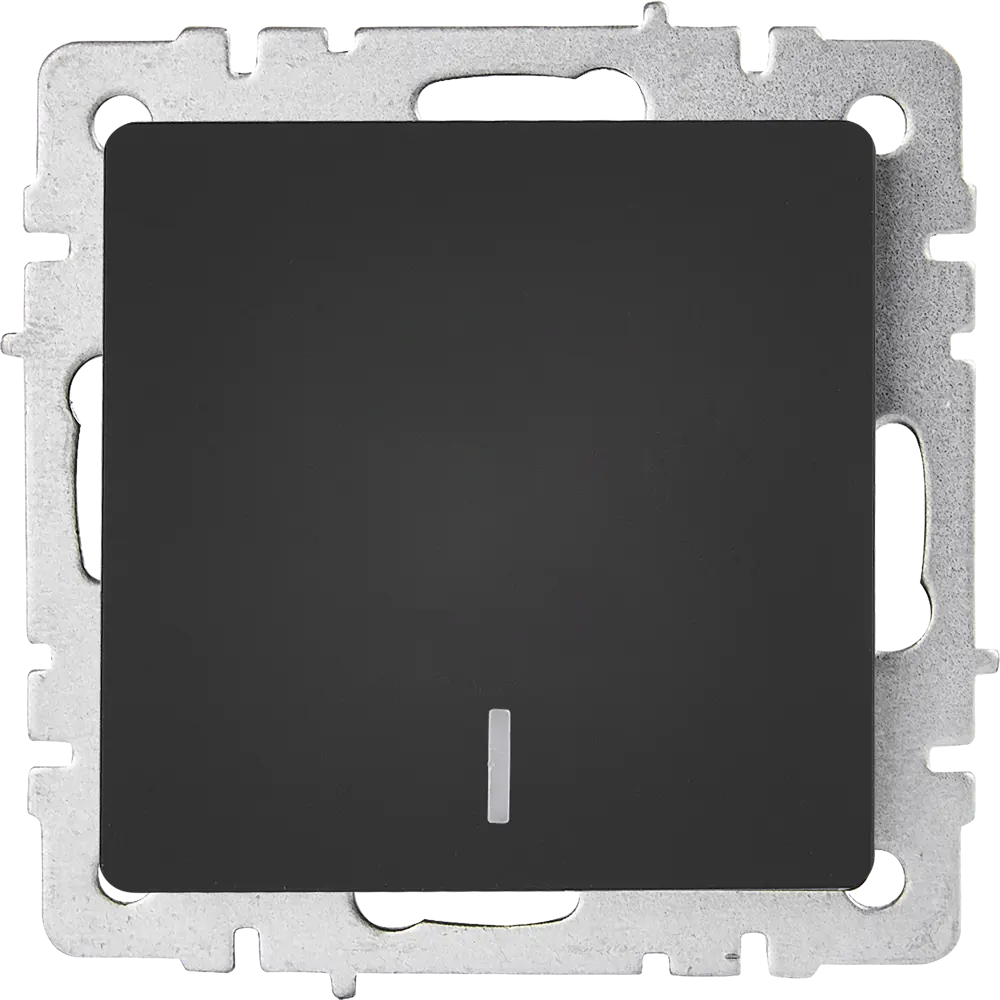 Выключатель IEK Brite с индикатором, графитовый матовый 87761728 STLM-1108948 - Вид №1