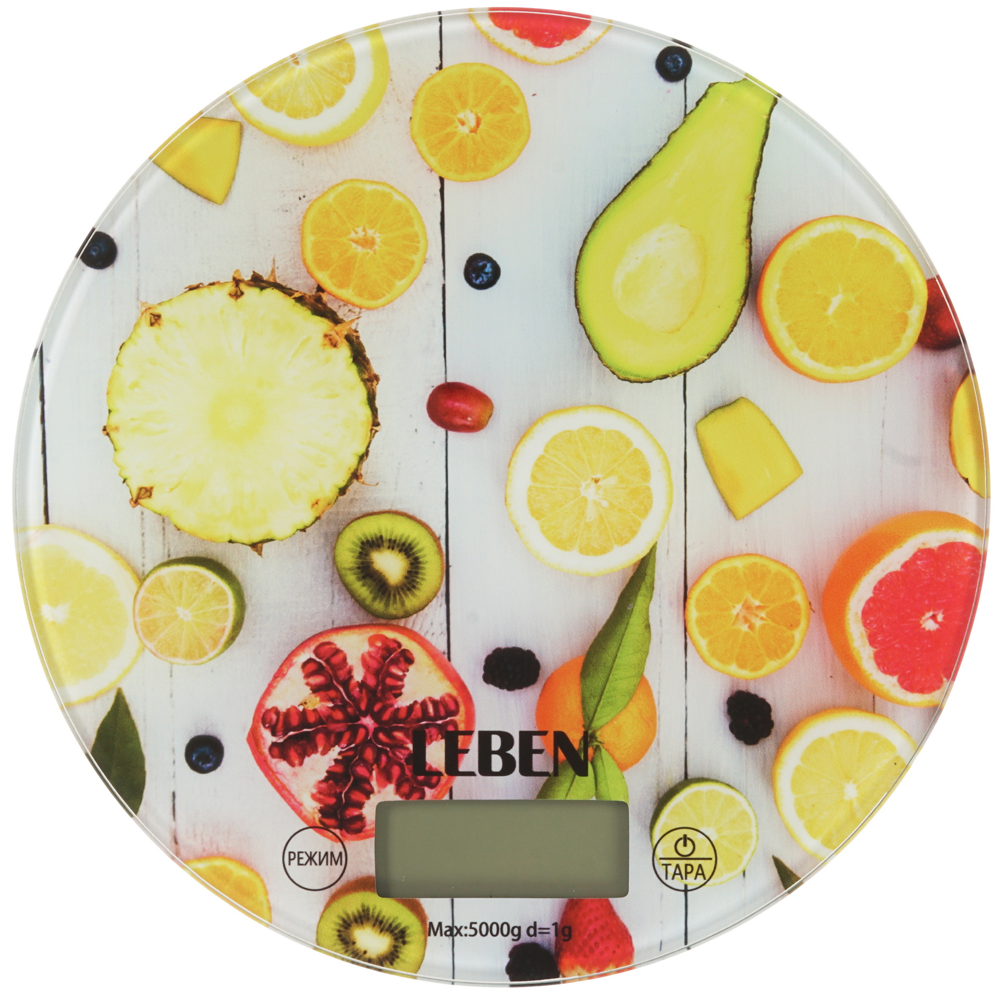 9237204 Кухонные весы LEBEN 268-063 разноцветный STDN-0043906