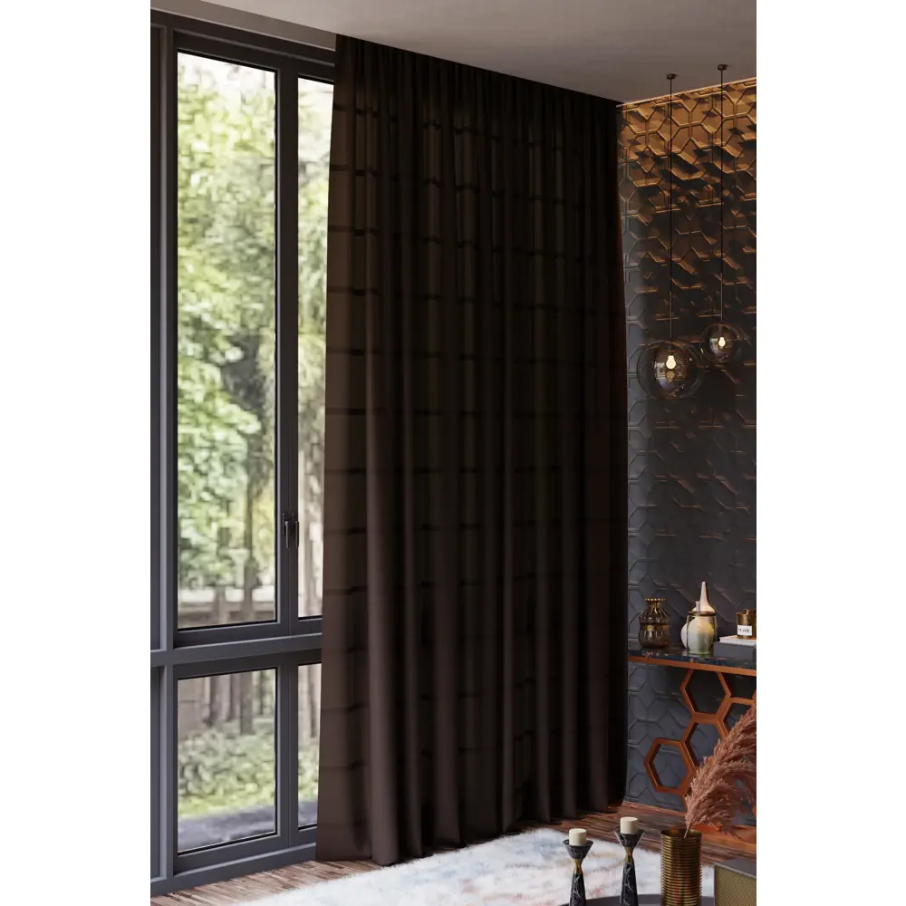Штора на ленте 140x260 см цвет венге GARDEN STLM-2005678
