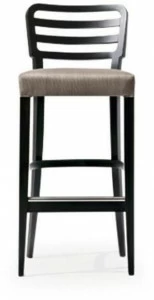 Very Wood Высокий табурет из бука со спинкой Wiener