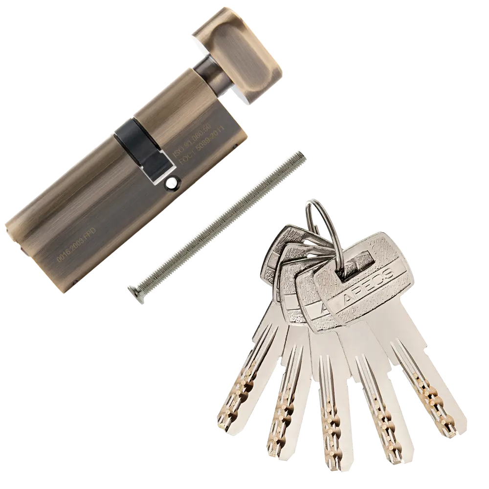 APECS Цилиндр дверной бронза 55/35 мм с комплектом ключей 85559792 PRO LM STLM-0063856 - Вид №1
