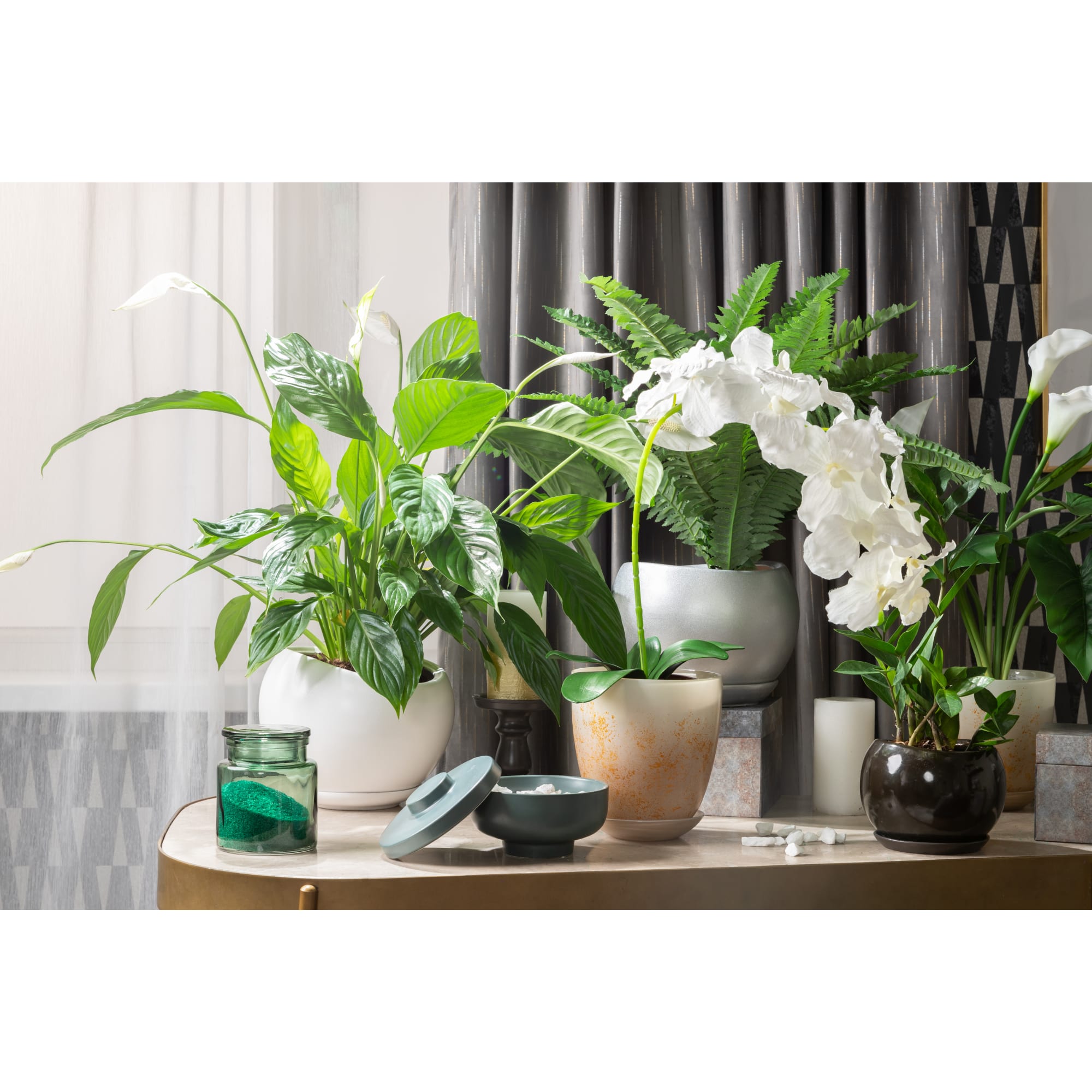 81932592 Горшок цветочный ø13 h11.5 см v1.2 л керамика белый Адель Santreyd - Вид №5