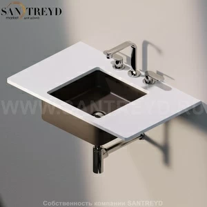 MW40SP7006 Накладная раковина под столешницу  квадратная Ceramica Flaminia Miniwash