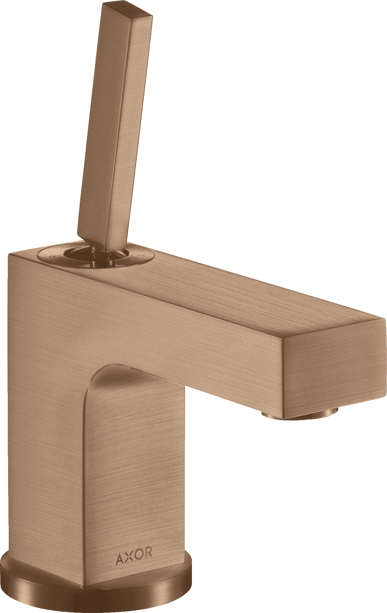 39015310 Смеситель для раковины 80, однорычажный, со стержневой ручкой, для умывальников со сливным гарнитуром AXOR CITTERIO