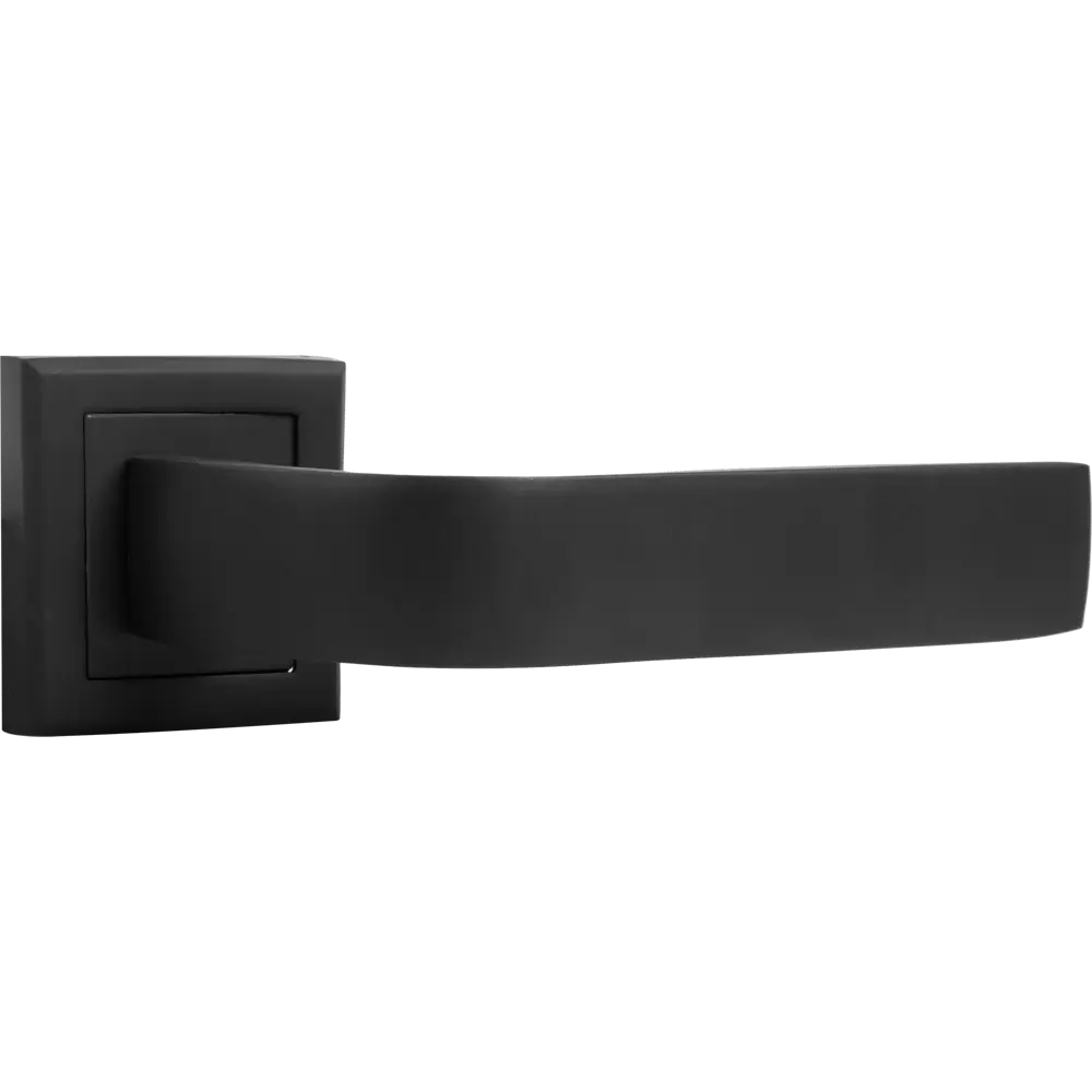 Комплект дверных ручек 22L 100 BP, без запирания, цвет чёрный PALLADIUM STLM-2082703