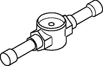 Danfoss SGP N — Смотровые стекла с индикатором влажности SGP 24 RN смотровое стекло 014L1155  - Вид №1