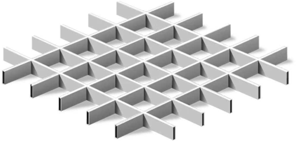 86162886 Комплект грильято 100x100x40 мм 2.4 м металлик STLM-1018189