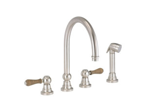 Смеситель для кухни на столешнице со съемным ручным душем