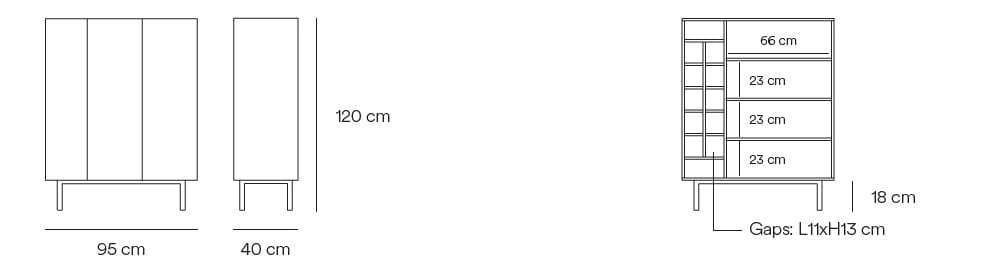 Шкаф из МДФ с распашными дверцами TEULAT Arista ARCH-00118219 - Вид №14