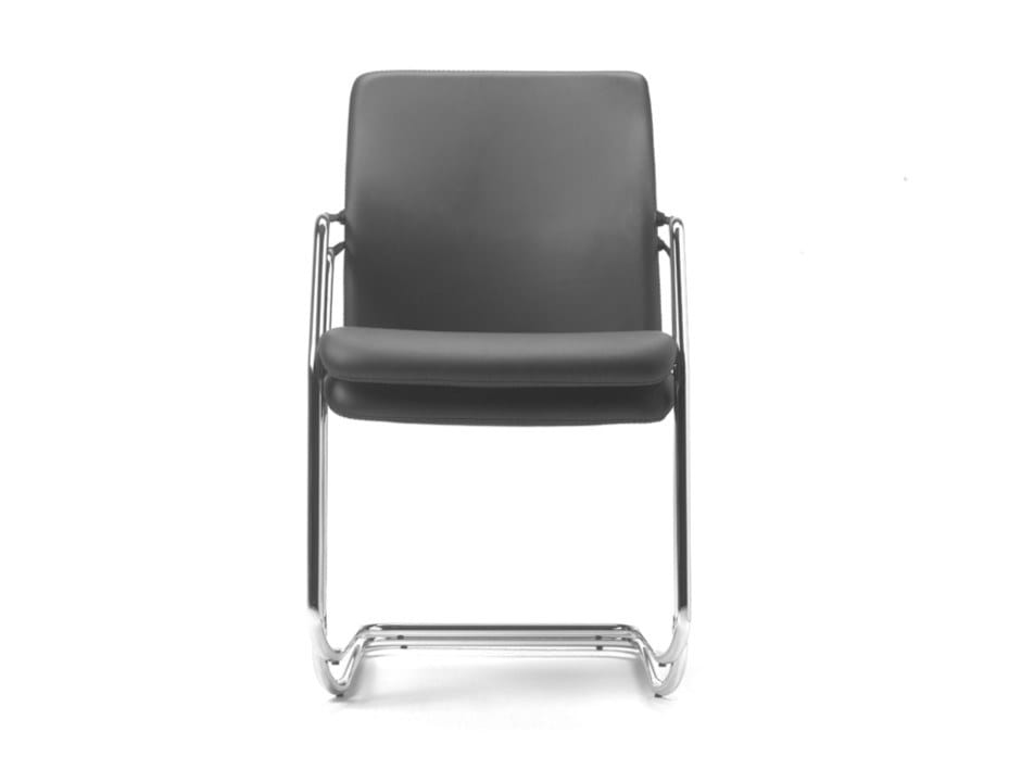 Кожаный консольный стул с подлокотниками SITIA время ARCH-00095178