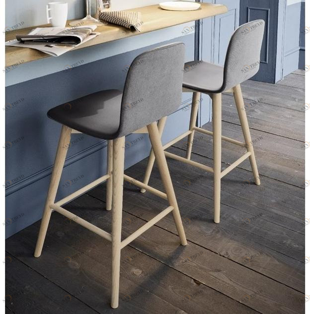 AltaCorte Высокий табурет из экокожи со спинкой Easylab El-zg6141