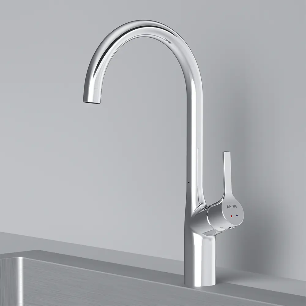 AM.PM Spike - кухонный смеситель с боковым рычагом и высоким изливом 84177509 STLM-0046888 - Вид №9