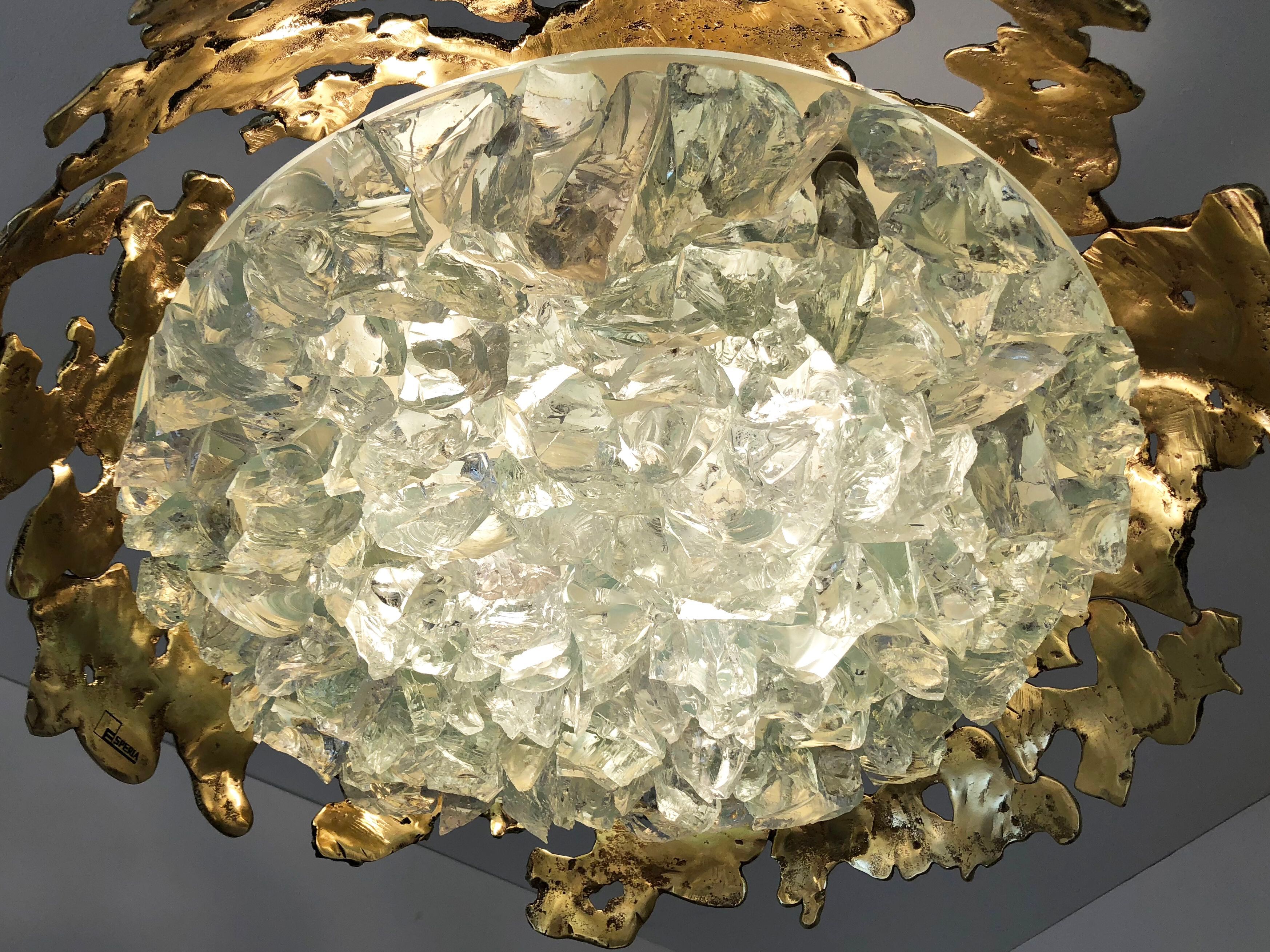 Потолочный светильник из латуни и стекла GASPARE ASARO Etna ARCH-00007534 - Вид №1