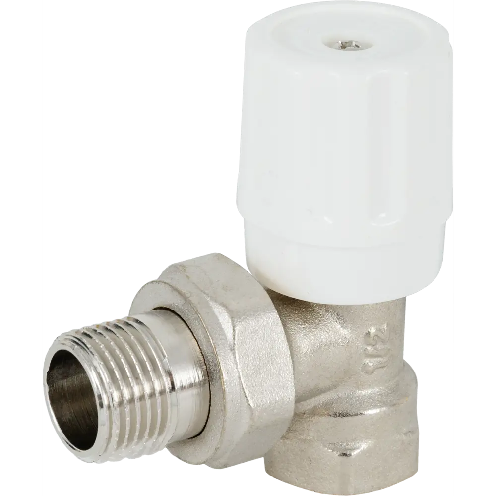 Вентиль регулирующий для радиатора угловой 1/2" БИЗОН STLM-2027149