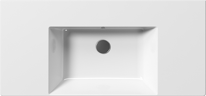 9451111 Подвесная раковина настенная овальная GSI ceramica  белая  - Вид №1