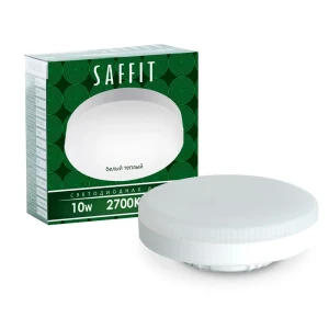 91092165 Набор ламп светодиодных Saffit SBGX5310 55227 GX53 230 В 10 Вт таблетка матовая 850 Лм теплый белый свет 10 шт STLM-0918365