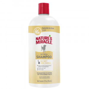 ПР0058455 Шампунь для собак NATURES MIRACLE Oatmeal Odor Control с овсяным молочком 947мл 8 in 1
