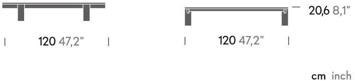 Kettal Квадратный алюминиевый журнальный столик Molo #42720-01a-tf - Вид №3