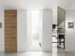 BLUINTERNI Распашная дверь из стекла заподлицо со стеной Vitrum-line