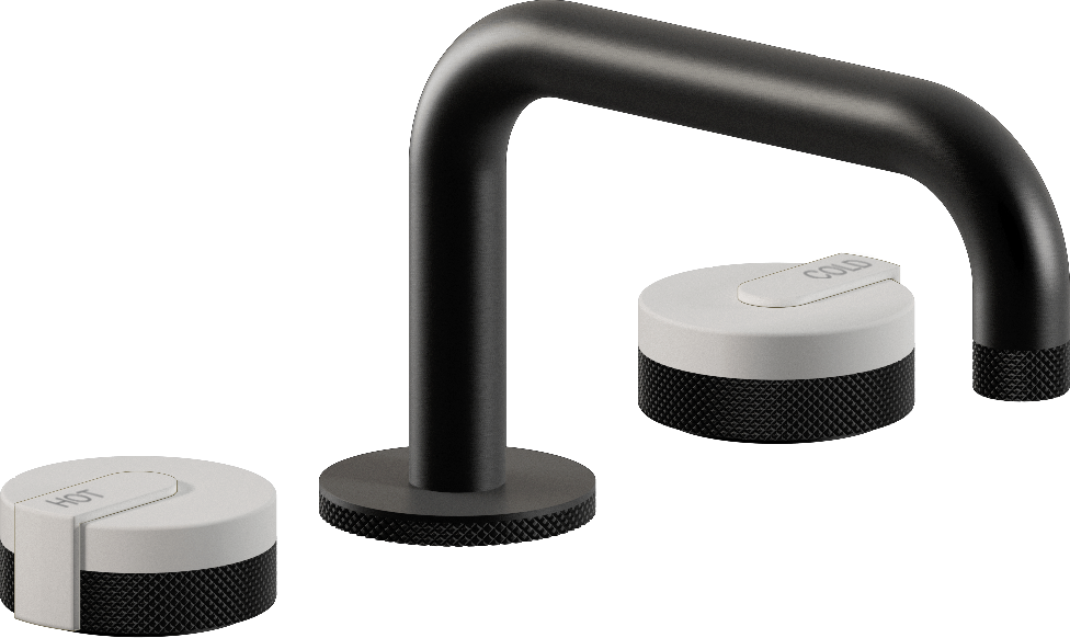 E-11510-R1WT-L1WT-MBK Смеситель для умывальника на 3 отвертия GRAFF MOD+