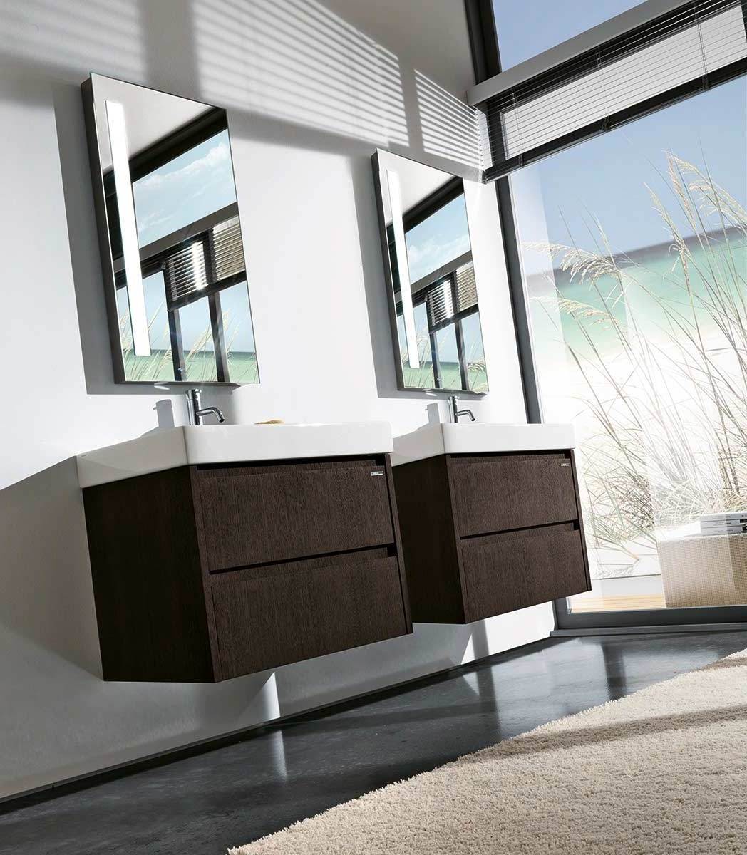QUBE4 Комплект мебели cm 75+75 Berloni Bagno 43240 - Вид №5