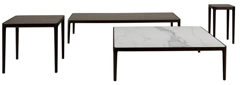 Tonin Casa Низкий прямоугольный журнальный столик из керамогранита sun-id-1408123 - Вид №4