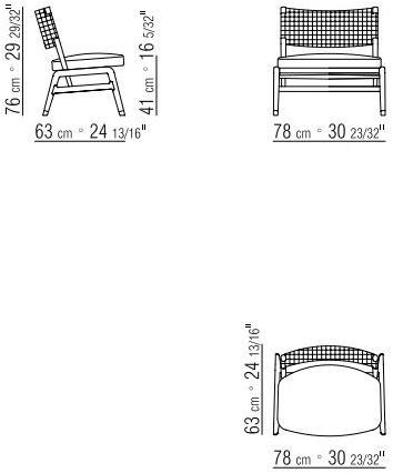 Flexform Кресло из массива дерева со встроенной подушкой Ortigia sun-id-1494917 - Вид №4