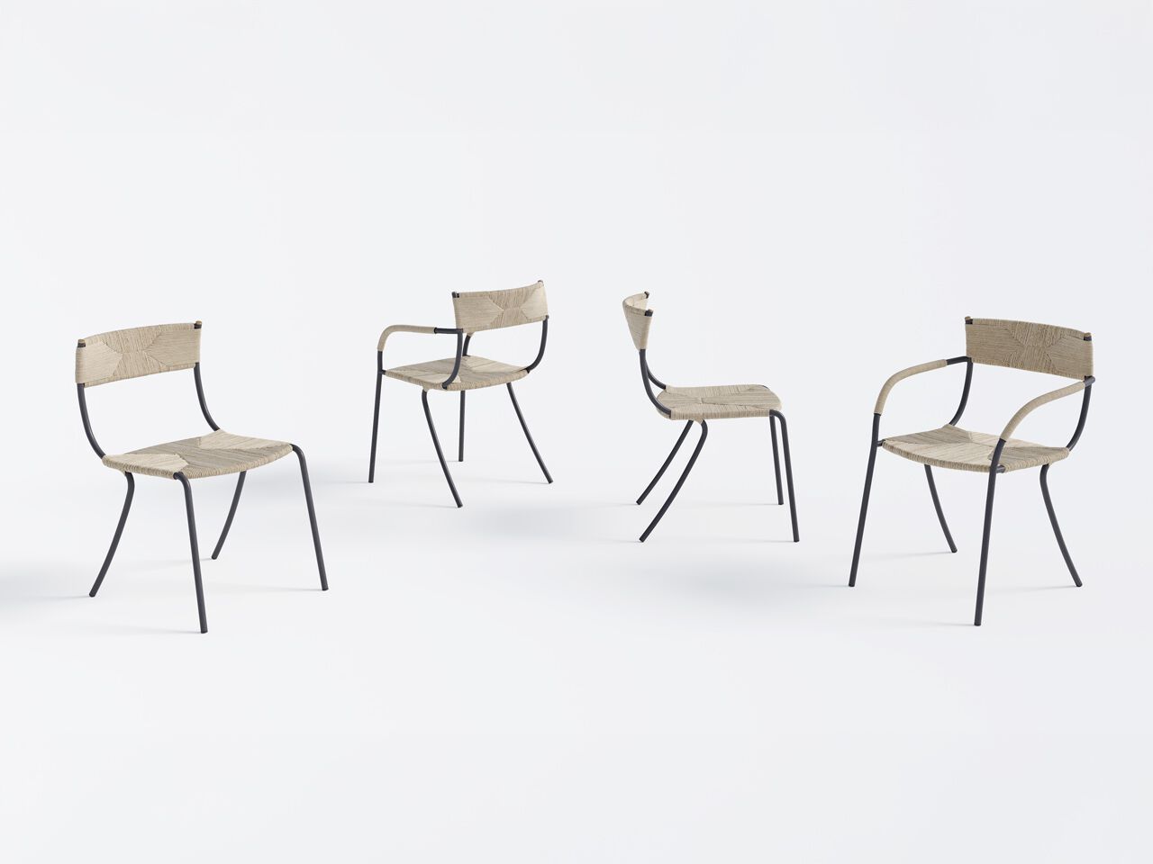 Стул из бумажной веревки Pianca ELIDE ARCH-00111752 - Вид №1