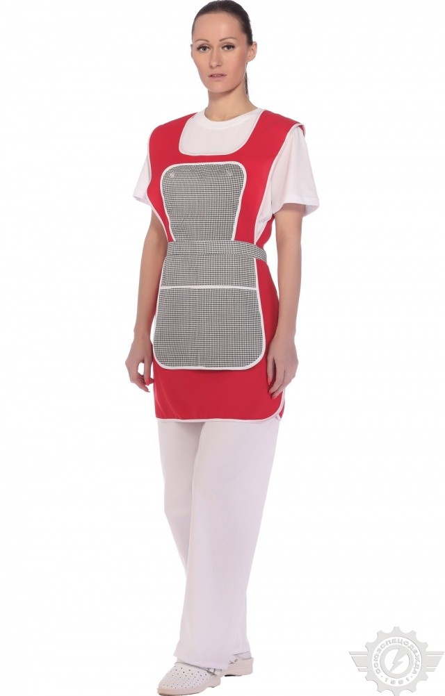 69185 Фартук-халат "Рябинушка"  Одежда для обслуживающего персонала  размер 44-54 Спецодежда  - Вид №8