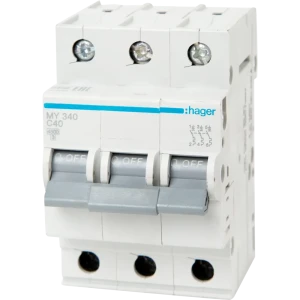 Автоматический выключатель Hager MY340 3P C40 А 4.5 кА 12868392 STLM-2008522