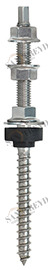 Винт NW 21 08 200 NW21 Tecfi Ø8  M8 x 200 