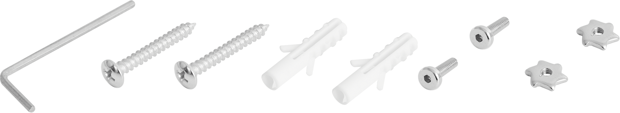 Однорядный алюминиевый держатель INSPIRE белый 13 см 86198744 STLM-0066749 - Вид №2